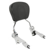Harley Street Glide Chrome/Black Adjustable Backrest Sissy Bar (2009-2025)