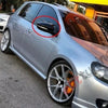 VW Golf Mk6 (2010-2014) Gloss Black 2 Piece Side View Mirror Covers