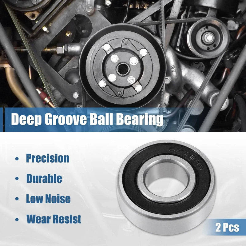 Metal 2 x Deep Groove Ball Bearing 15x35x11mm Sealed Chrome Z4