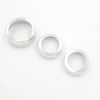 Dodge Challenger 2015-2019 Silver Aluminum AC Radio Switch Knob Trim Bezels