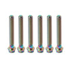 Motorcycle Bike 6pcs M8x60mm Titanium Torx Head Flange Screws