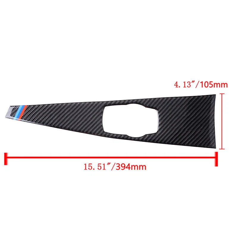 BMW 3 4 Series Real Carbon Fiber Multimedia Panel Cover Trim (2012-2020)