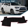 Toyota Mark X Black Red Dash Cover Mat Sun Protector Pad