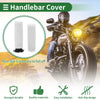 Handlebar TPU White Grips 7/8" 22mm Motorcycle Hand Grips Cover Kit