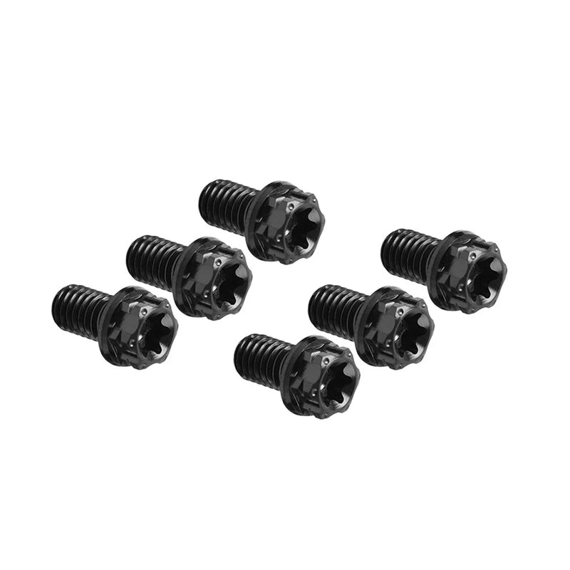 Motorcycle Bike 6pcs M8x20mm Titanium Torx Head Flange Bolts