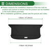 Toyota bZ4X 2023-2025 Retractable Black Canvas Cargo Cover