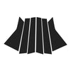 Infiniti FX35 FX45 Black 6 Pcs Door Pillar Window Trim (2009 - 2019)