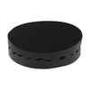 2 x Black Round Foam Compounding Polishing Pad Single Sided Flat Back