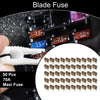 Car Boat Truck RV Motorcycle Brown 50 Pcs Maxi Fuse 70A Blade Fuse