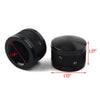 Harley Sportster Softail Road King Black CNC Front Axle Nut Cover Caps