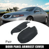 Acura TSX Black Pair Front Door Cover Trim Armrest Cover Pad (2010-2014)