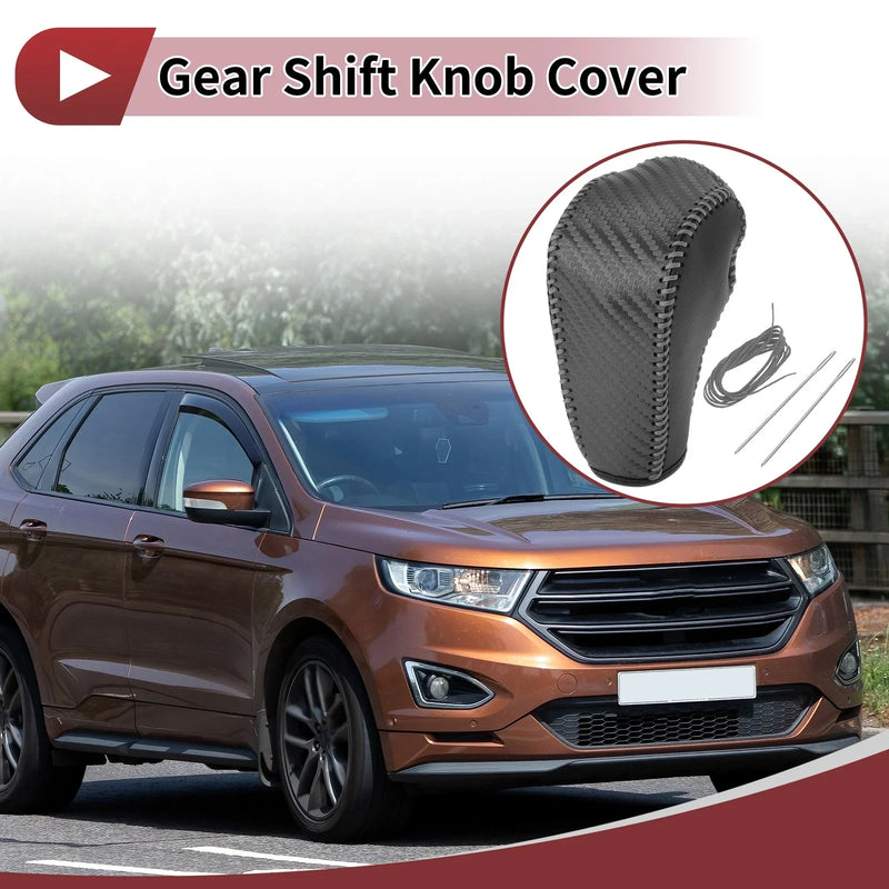 Ford Edge 2011-2014 - Gray Faux Leather Gear Shift Knob Cover (2011-2014)