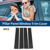 Chevrolet Silverado 4pcs Pillar Window Trim Carbon Fiber (2014 - 2018)