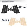 Mazda CX-8 10 Pcs Black Door Pillar Window Trim (2018-2023)