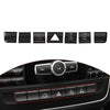 Mercedes-Benz Center Console Button Trim Sticker 7Pcs