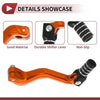 Kayo T2 Folding Motorcycle Gear Shifter Lever Orange Black Silver Tone 1 Pc