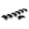 Jeep Cherokee Chrome Honeycomb Grille Inserts Cover Trim (2014-2018)