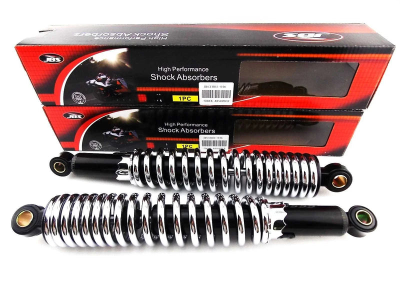 Honda CB400 / SF 330mm JBS Black/Chrome Rear Shock Absorbers