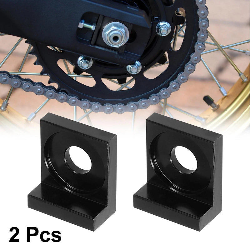 Motorcycle 2 x 12mm Hole Dia Chain Adjuster Block Tensioner