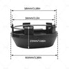 Universal Wheel Center Rim Caps 4 x 60mm Black Hub Caps