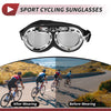 Motorcycle Set 1 Motorcycle Goggles Grey Lens Black Frame Sunglasses