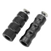 Motorcycle Aluminum M6 6mm Motor Foot Pegs (Black)