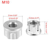 Motorcycle 6 x Titanium Alloy M10 Pitch 1.25mm Flange Bolt Nut