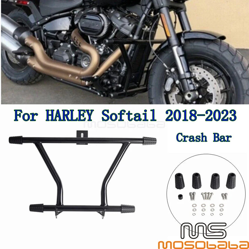 Harley Street Bob FXBB Softail 114 Highway Crash Bars (2018-2023)