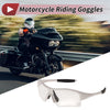 Motorcycle Motorcycle Riding Goggles Clear Lens White Frame PC TPU
