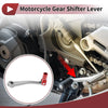 Bosuer 125 Folding Motorcycle Gear Shifter Lever Titanium Tone Red
