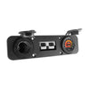 REDARC 50 Amp Anderson Plug USB 3.0 Cigarette Socket Flush Mount Plate