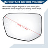 Honda Civic Heated Left Side Mirror Glass (2016-2023)