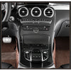 Carbon Fiber Style Center Console Panel Cover Trim Fits Benz C Class 2015-2018