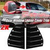 Golf 6 MK6 GTI R Side Window Louver Shutter Cover Gloss Black (2010–2014)