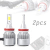 H8 H9 H11 36W COB LED White Headlight Bulbs (6000K)
