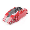 Universal Car Red 3D Metal Brake Caliper Covers (Fits Most Models)