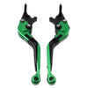 Honda CBR600RR CBR954RR Green Extendable Brake Clutch Levers (2002-2006)