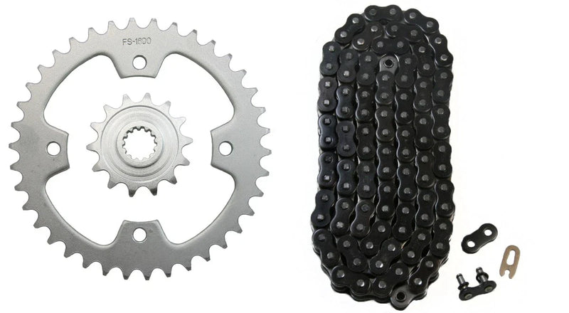 Kawasaki KFX450R 2 x O-Ring Drive Chain / 520x94 / 14/38 Sprockets (2008–2014)