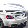 BMW E82 Coupe 1M P Style Titan Silver Rear Boot Spoiler (2008-2013)