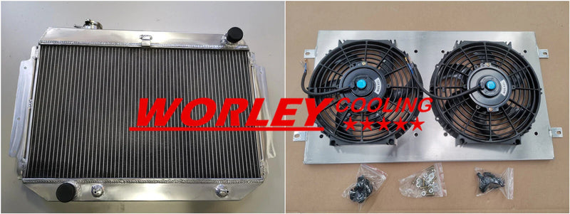 Holden HQ HJ HX HZ Kingswood V8 3 Row Aluminum Radiator + Shroud (71-80)