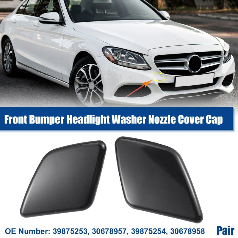 Volvo XC90 Front Left Right Bumper Headlight Washer Nozzle Covers (2003-2015)