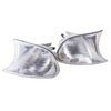 BMW E46 2D Coupe Convertible Clear Corner Signal Lights 2 x (1999-2001)