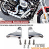Harley Sportster Forty Eight, Seventy Two Passenger Rear Foot Pegs Mounts