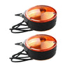 Truck Caravan Amber Orange Lollipop Earring Mirror Lamps