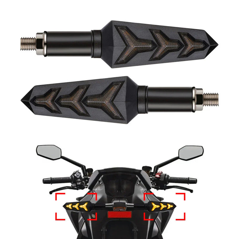Motorcycle Amber LED Turn Signal Blinker Lights