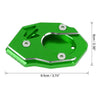 Kawasaki Z900RS CNC Side Stand Extension Pad Green (2017–2019)
