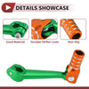 Bosuer M5 Green / Orange / Silver Tone Folding Motorcycle Gear Shift Lever