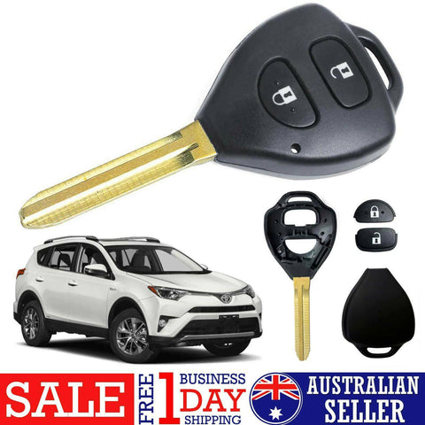 3 x 2 Button Key Remote Case Shell For Toyota Rav4