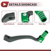Kayo T6 Folding Motorcycle Gear Shifter Lever Titanium Tone Green