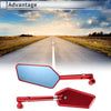 Motorcycle M8/M10 Rear View Mirror Handlebar Mirror Red Aluminum Alloy